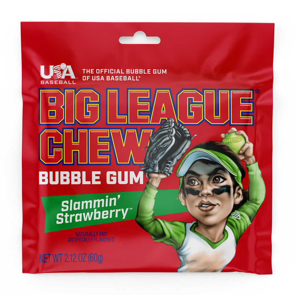 Big League Chew® Pouch, Slammin' Strawberry™