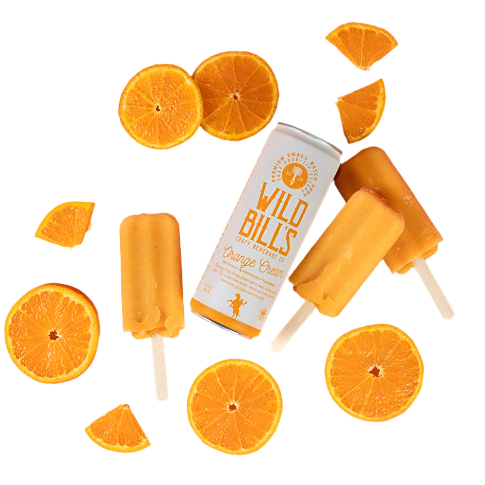 Wild Bill's Premium Orange Cream Cane Sugar Soda