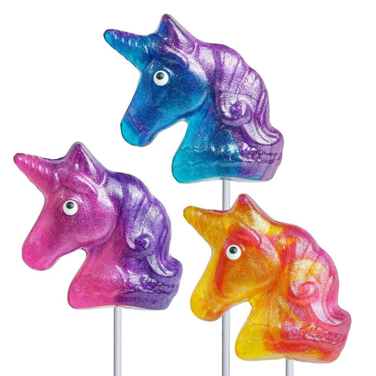 Glitter Swirl Unicorn Lollipop