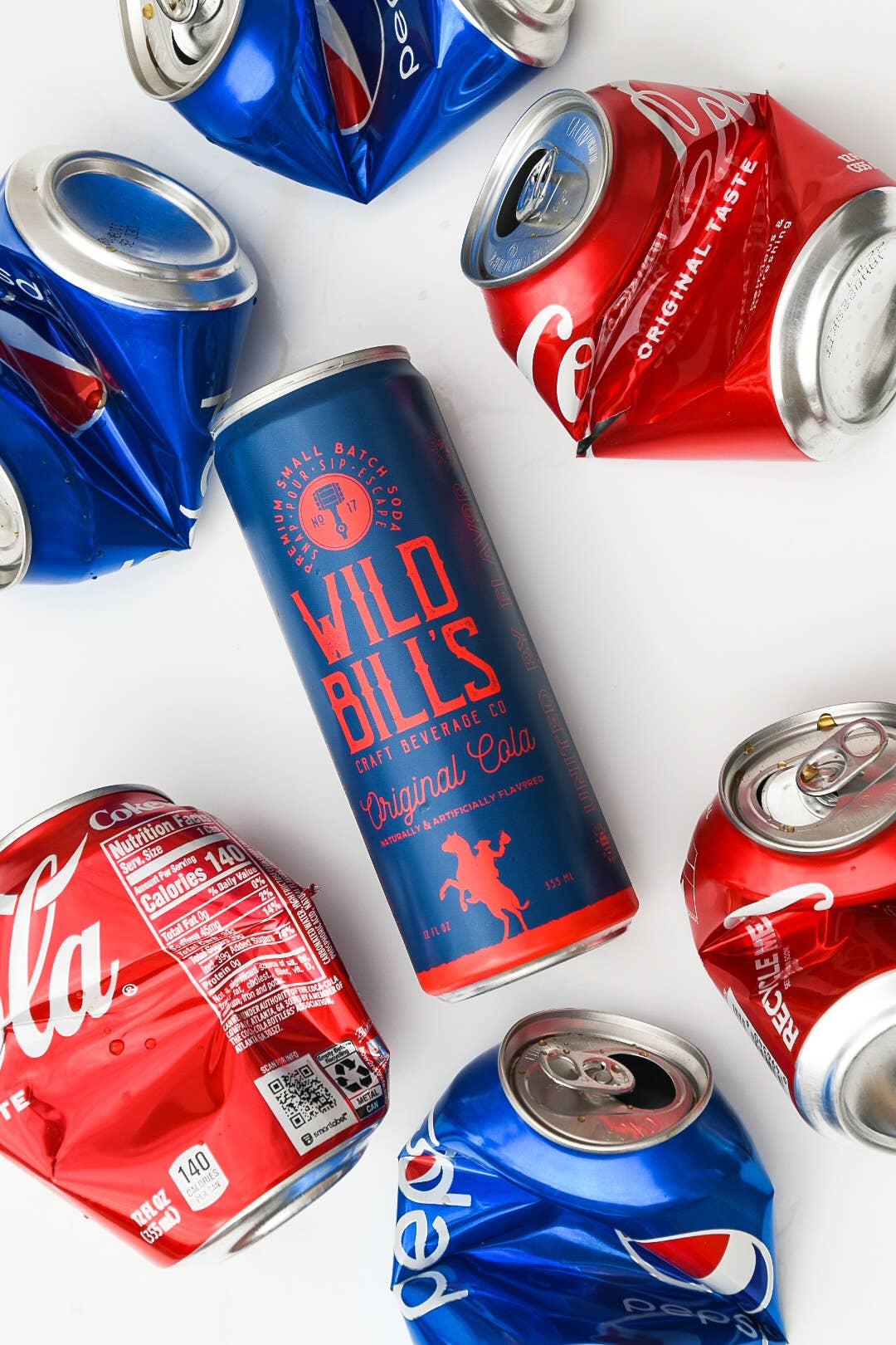 Wild Bill's Original Cola Premium Cane Sugar Soda