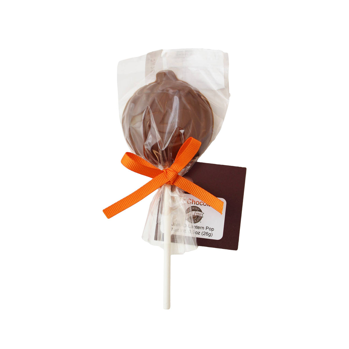 Chocolate Jack-O-Lantern Pop