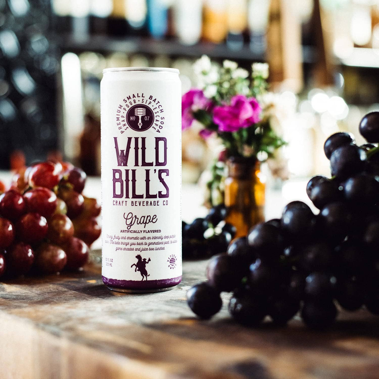 Wild Bill's Premium Grape Cane Sugar Soda