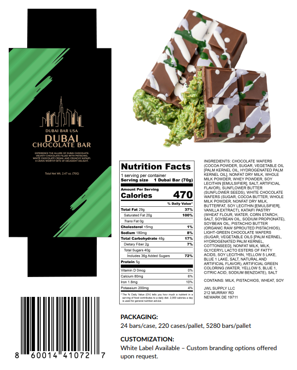 Dubai Bar – Pistachio