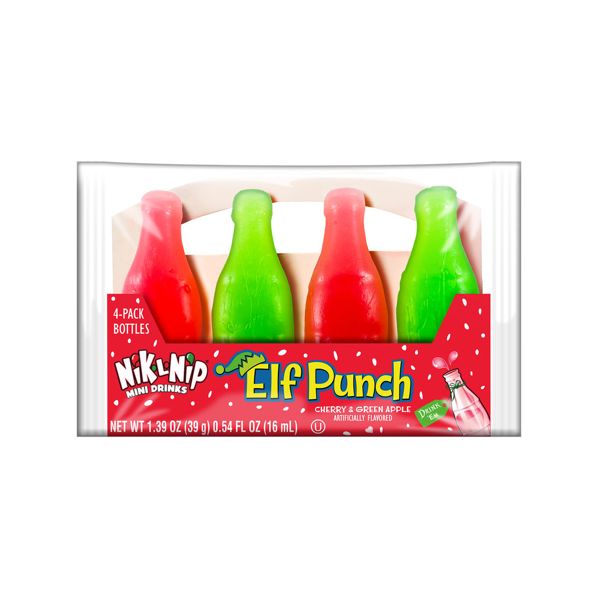 Nik-L-Nip® Wax Elf Punch Mini Drinks 4 Pack