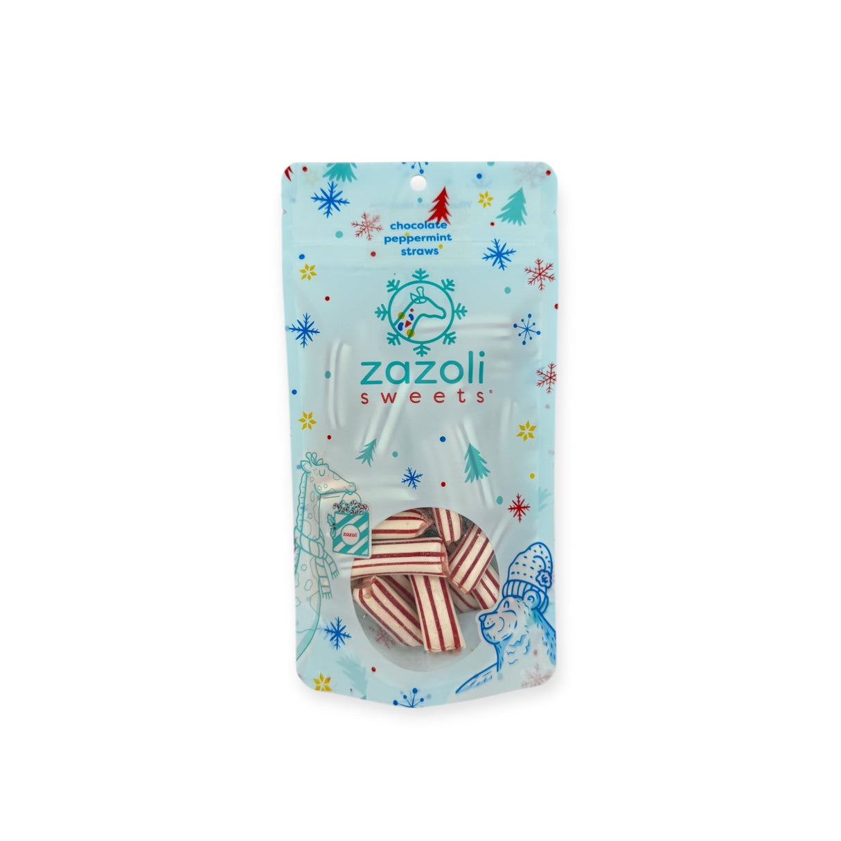 Chocolate Filled Peppermint Straws