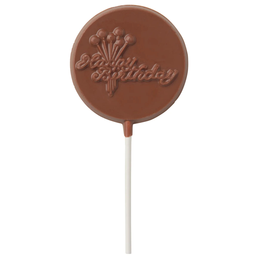 "Happy Birthday" Chocolate Lollipop