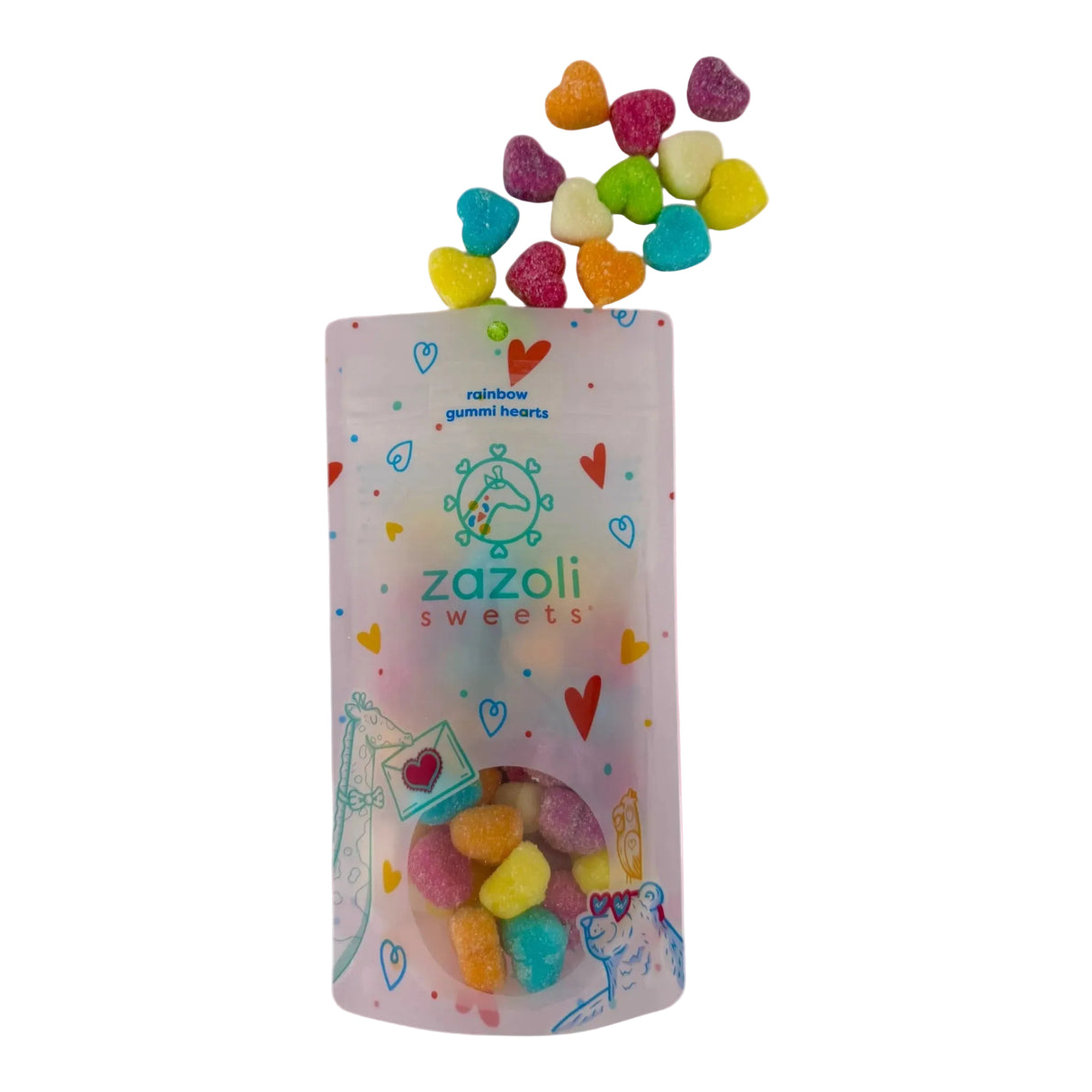 Rainbow Gummi Hearts