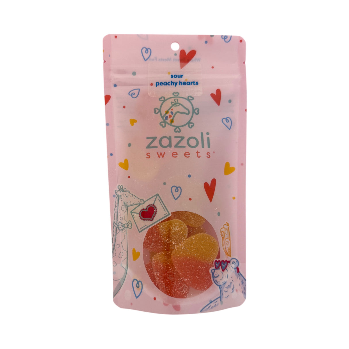 Sour Peachy Gummi Hearts
