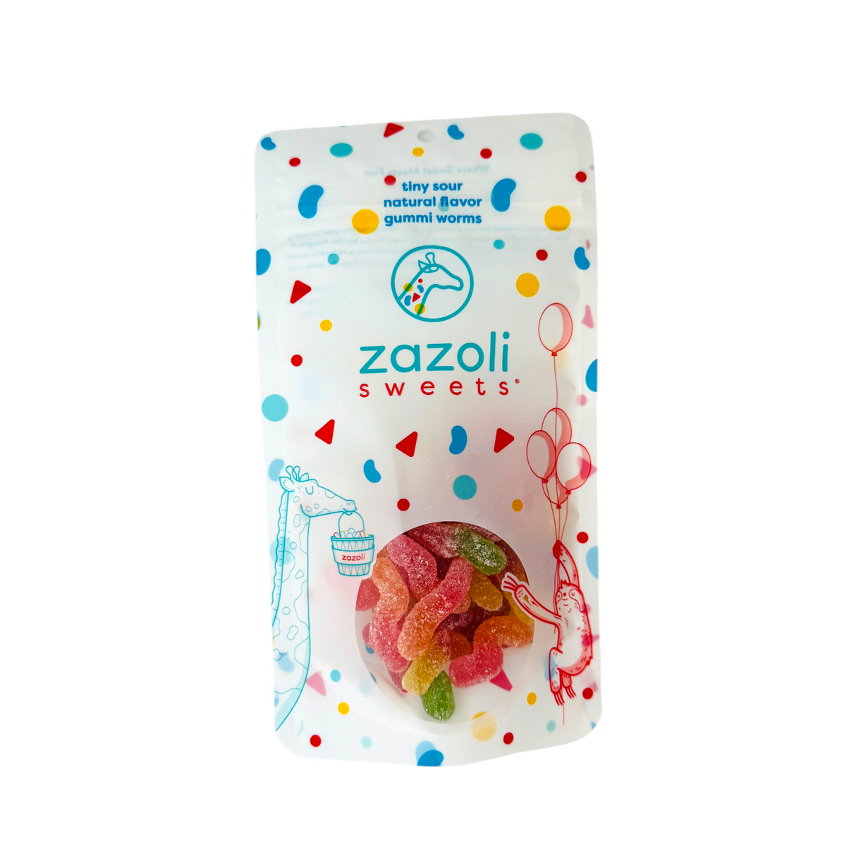 Tiny Sour Natural Flavor Gummi Worms