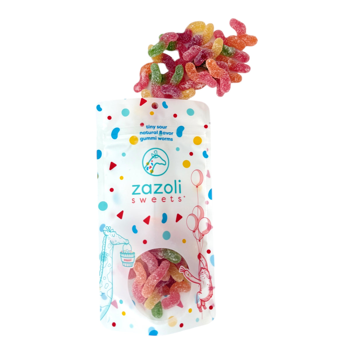 Tiny Sour Natural Flavor Gummi Worms
