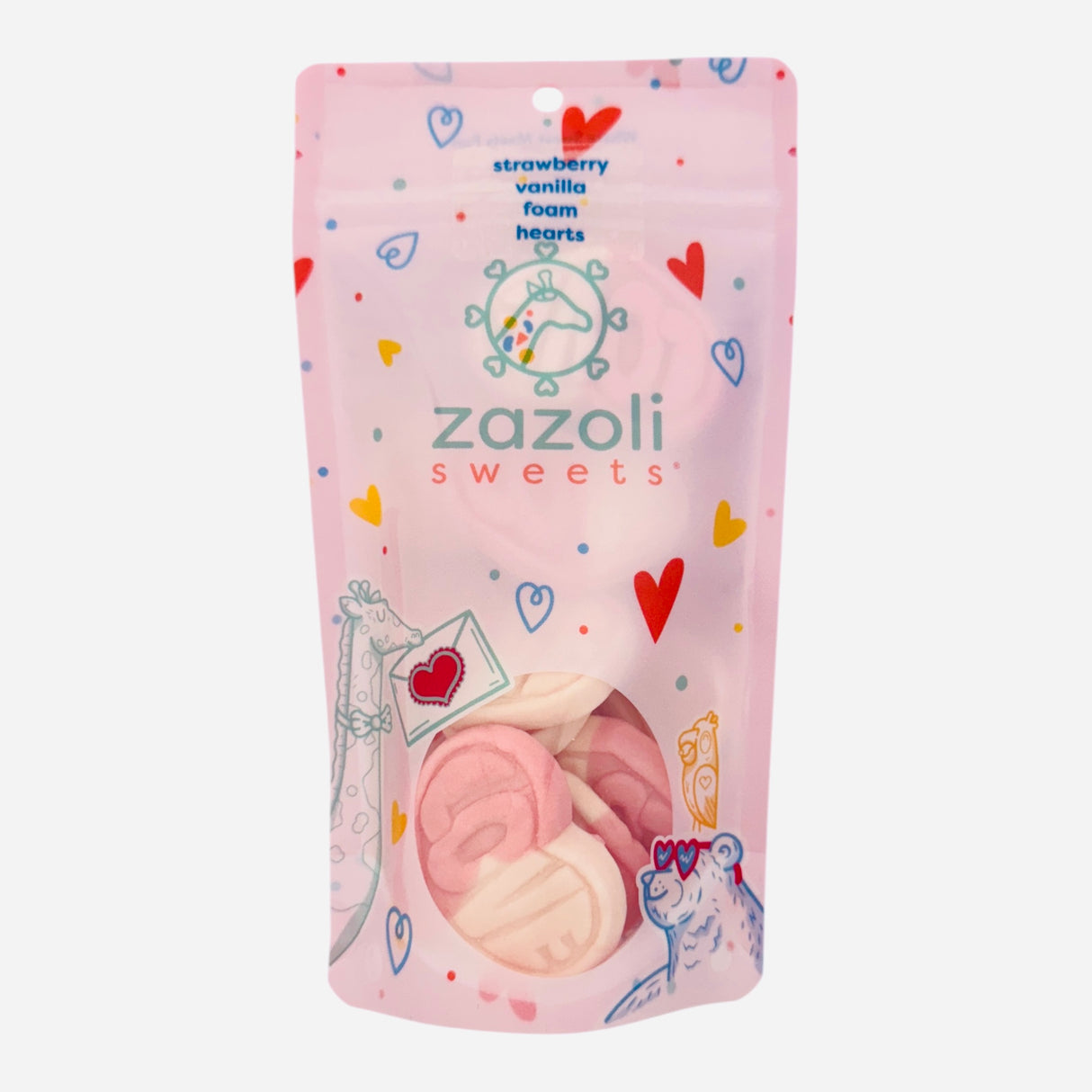 Strawberry & Vanilla Foam Hearts