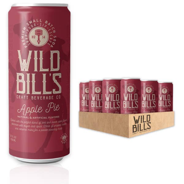 Wild Bill's Apple Pie - Premium Cane Sugar Soda
