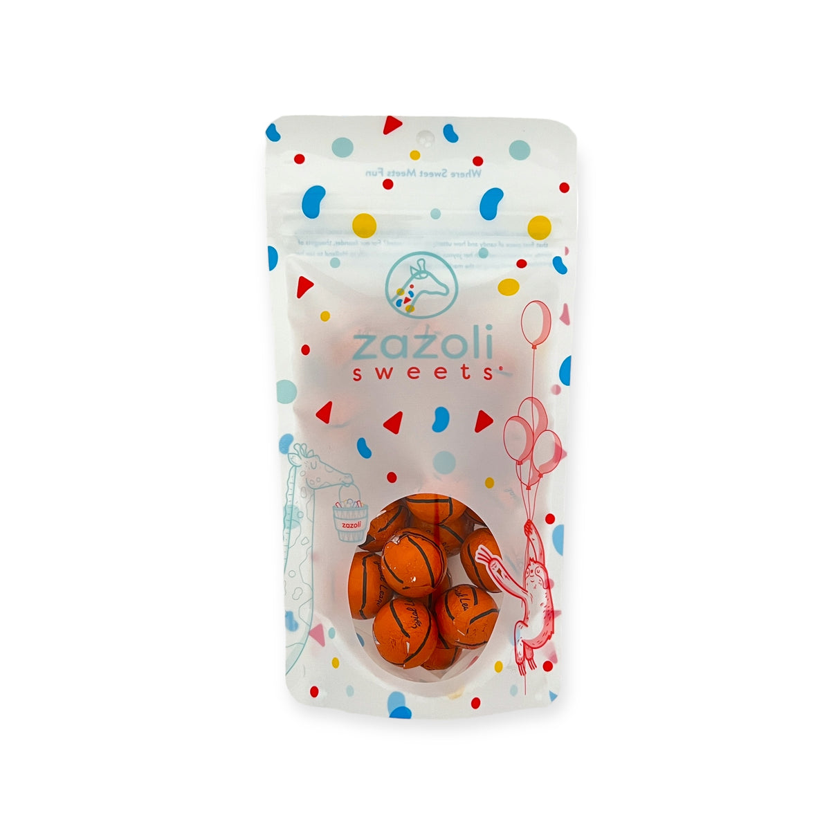Milk Chocolate Foiled Basketballs