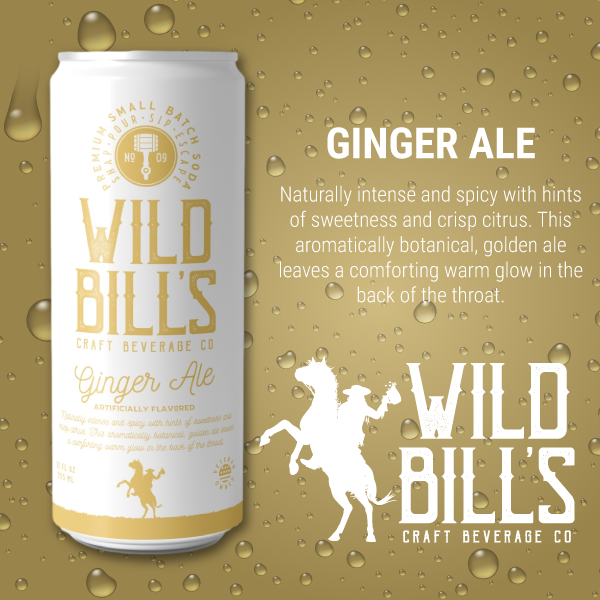 Wild Bill's Ginger Ale - Premium Cane Sugar Soda