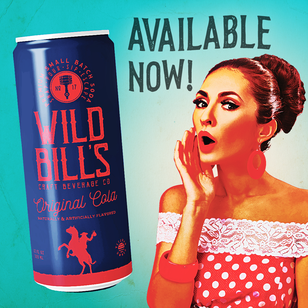 Wild Bill's Original Cola Premium Cane Sugar Soda