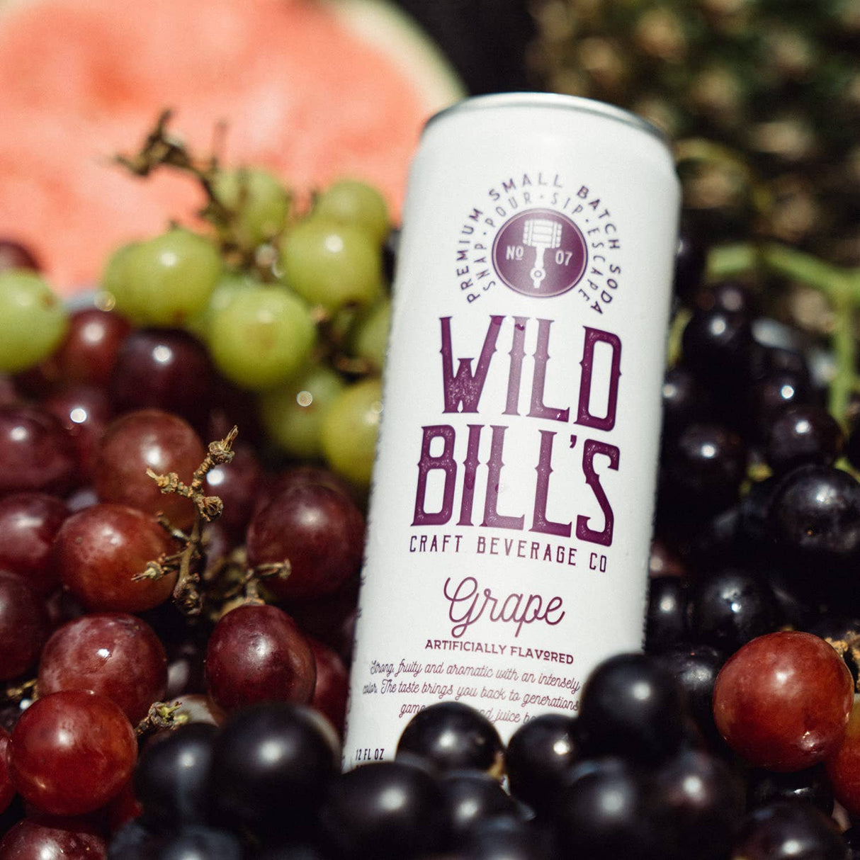Wild Bill's Premium Grape Cane Sugar Soda