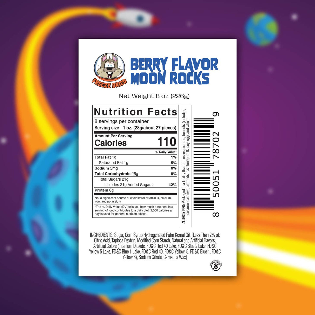 Berry Moon Rocks - Freeze Dried Wild Berry Skittles