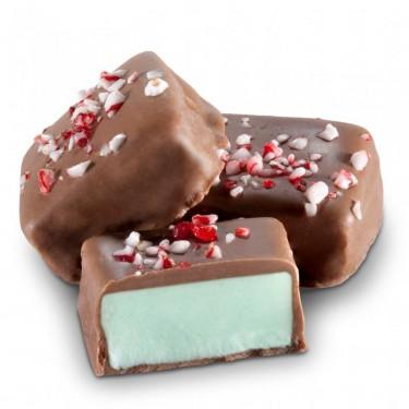 Milk Chocolate Peppermint Holiday Squares