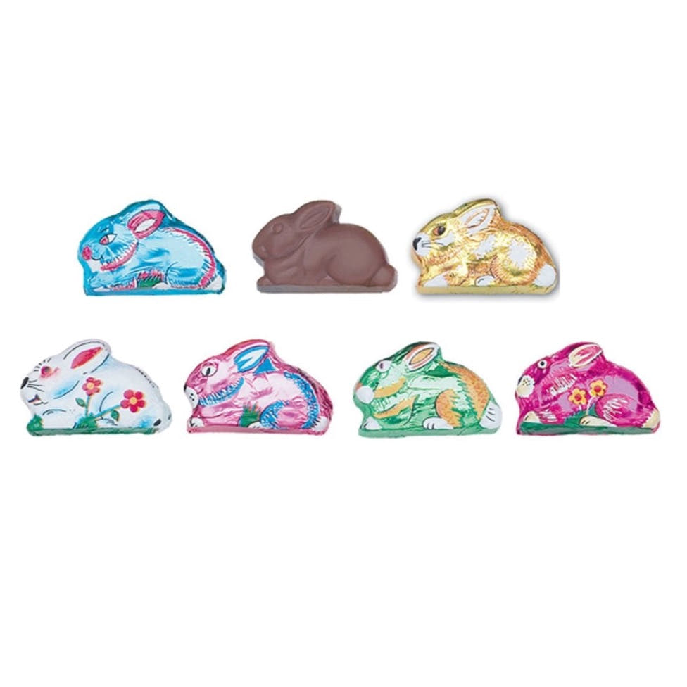 Milk Chocolate Foiled Sitting Bunnies - Madelaine Chocolate