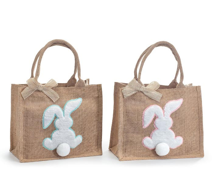 Bunny Burlap Easter Bag