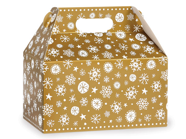 Golden Snowflake Gable Box