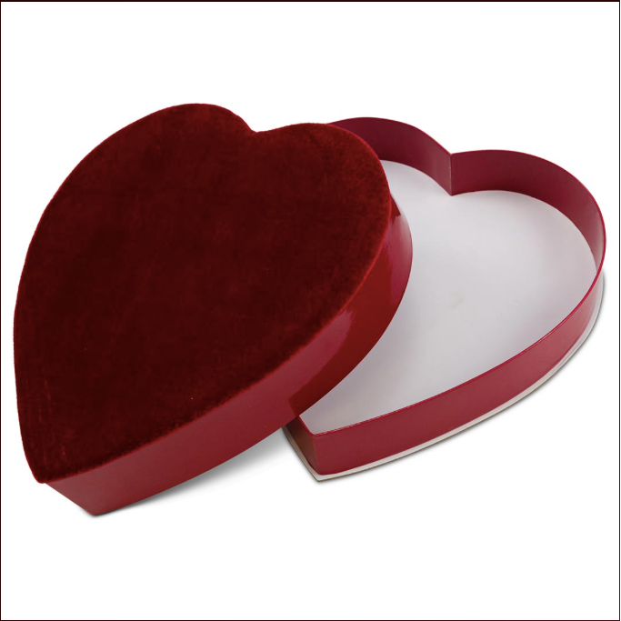 Large Velvet Heart Truffle Box Set