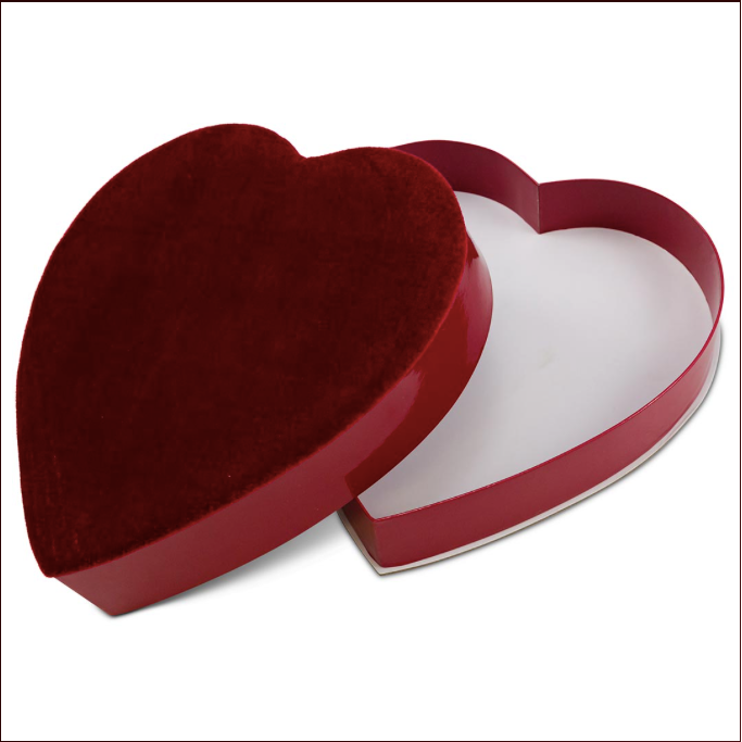 Heart Box (Red) - 1 lb. Assorted Heart Box