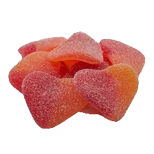 Sour Peachy Gummi Hearts