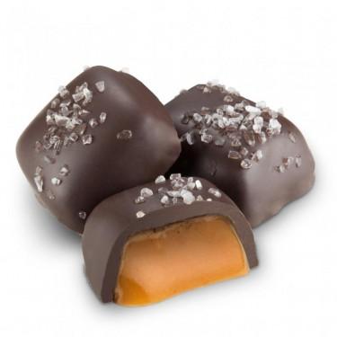 Dark Chocolate Sea Salt Vanilla Caramels - ZaZoLi