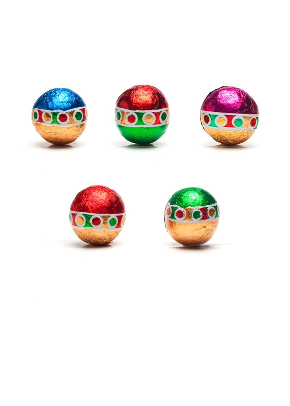 Madelaine® Milk Chocolate Foiled Christmas Ornaments