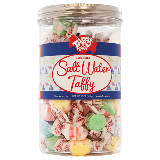 Assorted Salt Water Taffy Gift Canister