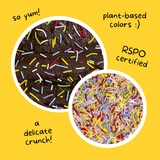 Dye-Free Rainbow "Crunchies" Sprinkles