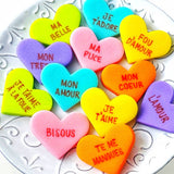 Gourmet Marzipan Valentine's Candy Conversation Heart
