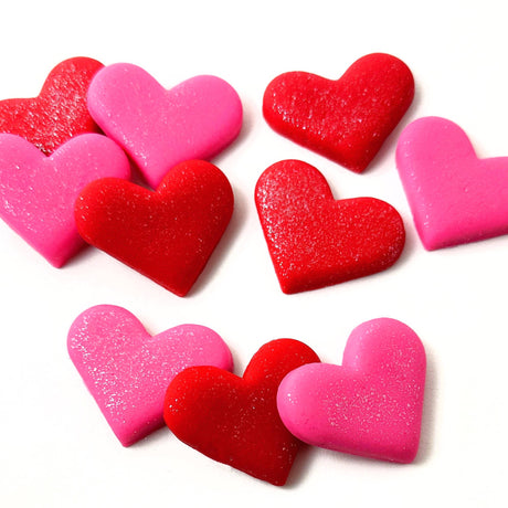 Gourmet Marzipan Valentine's Candy Glitter Heart