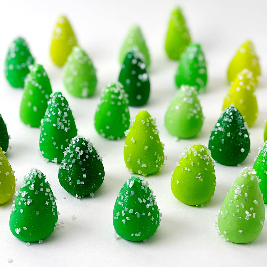 Gourmet Marzipan Christmas Trees Candy