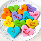 Gourmet Marzipan Valentine's Candy Conversation Heart