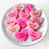 Gourmet Marzipan Galentine's Day Candy Conversation Heart