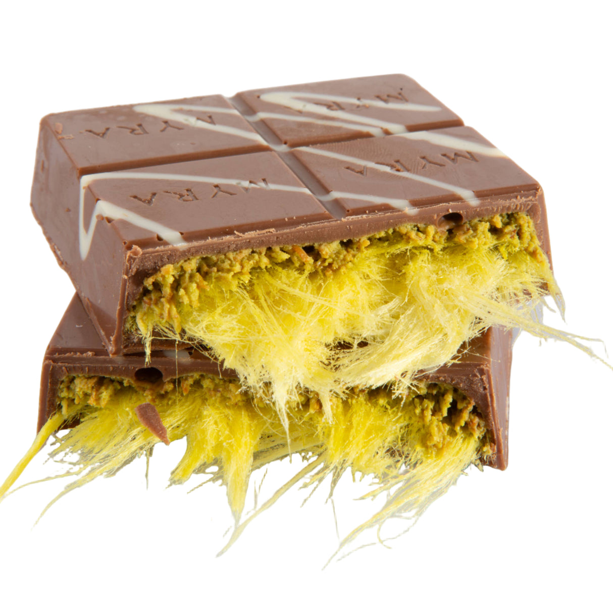 Angel Hair Dubai Chocolate Bar- Lemon Cotton Candy