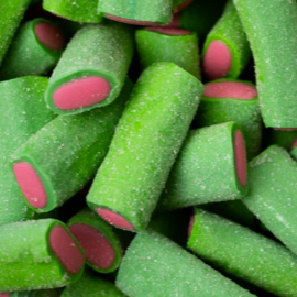 Sour Watermelon Licorice Logs