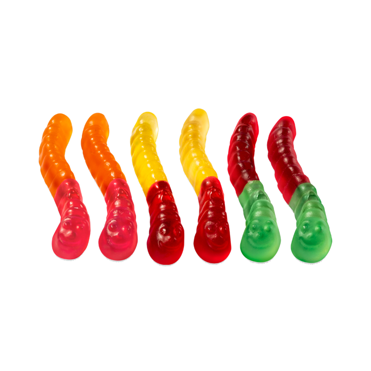 5 Natural Flavor Mini Gummi Worms