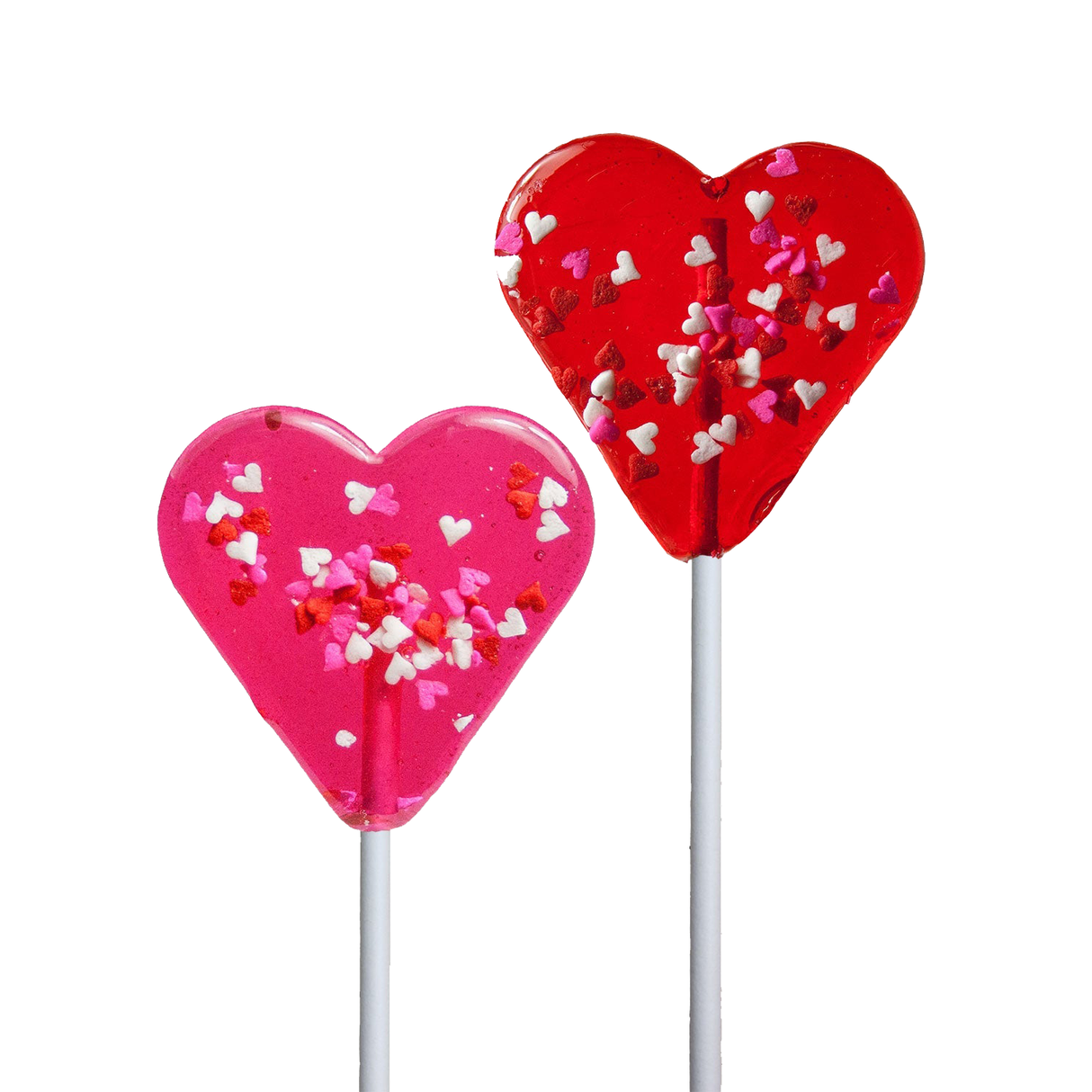 Mini Confetti Heart Lollipop