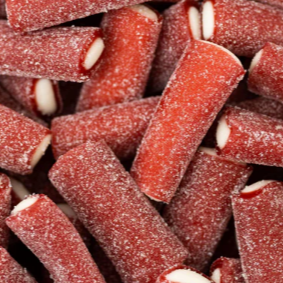 Sour Strawberry Licorice Logs