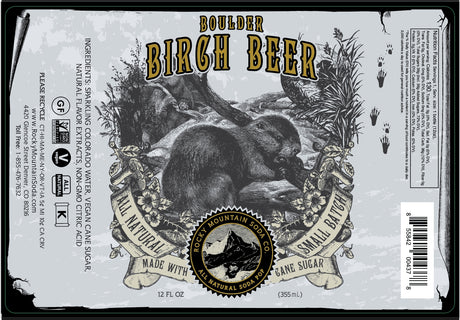 Boulder Birch Beer Soda Pop