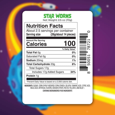 Freeze Dried Star Worms