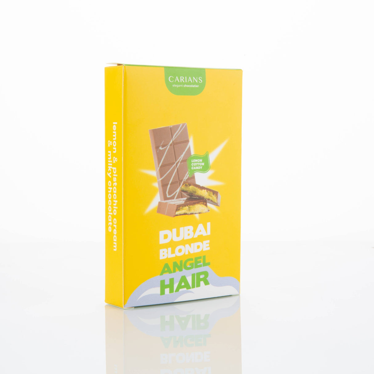 Angel Hair Dubai Chocolate Bar- Lemon Cotton Candy