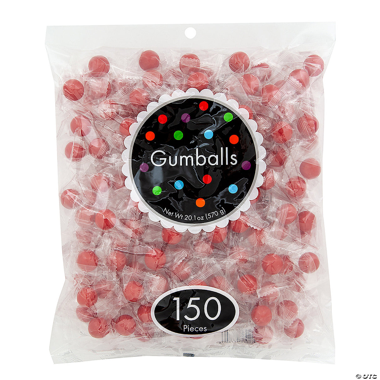 Individually Wrapped Solid Color Gumballs
