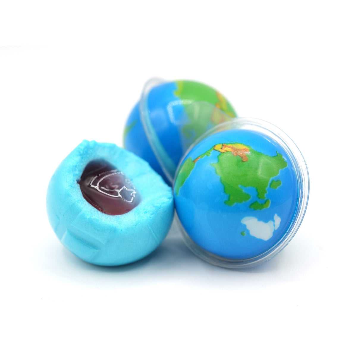 Funtasty Earth Planet Gummy Balls Candy with Jam Center
