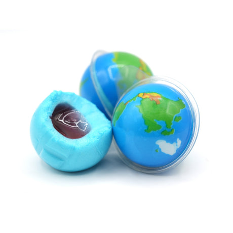 Funtasty Earth Planet Gummy Balls Candy with Jam Center