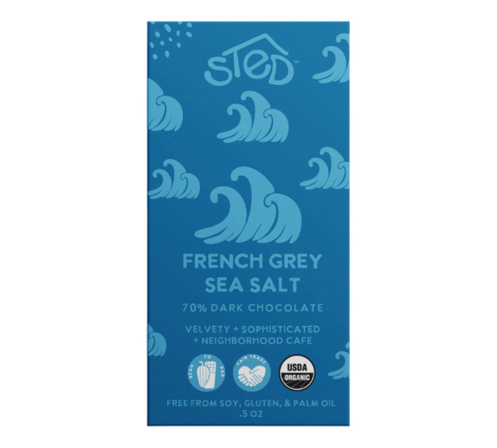 Mini "French Grey Sea Salt" Organic Chocolate Bar