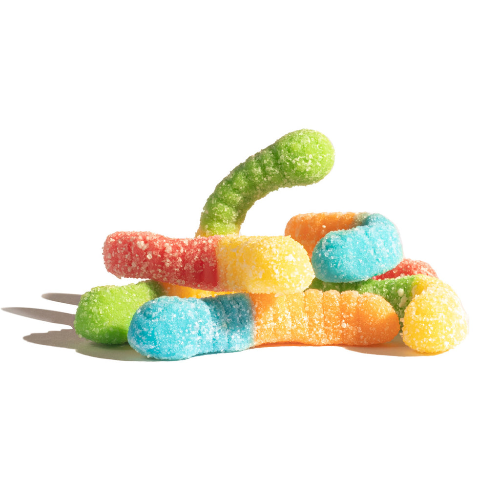 Sour Neon Mini Gummy Worms